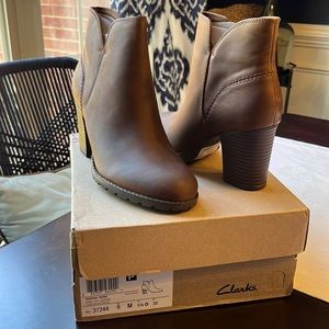 Clarks Brown Leather Boot